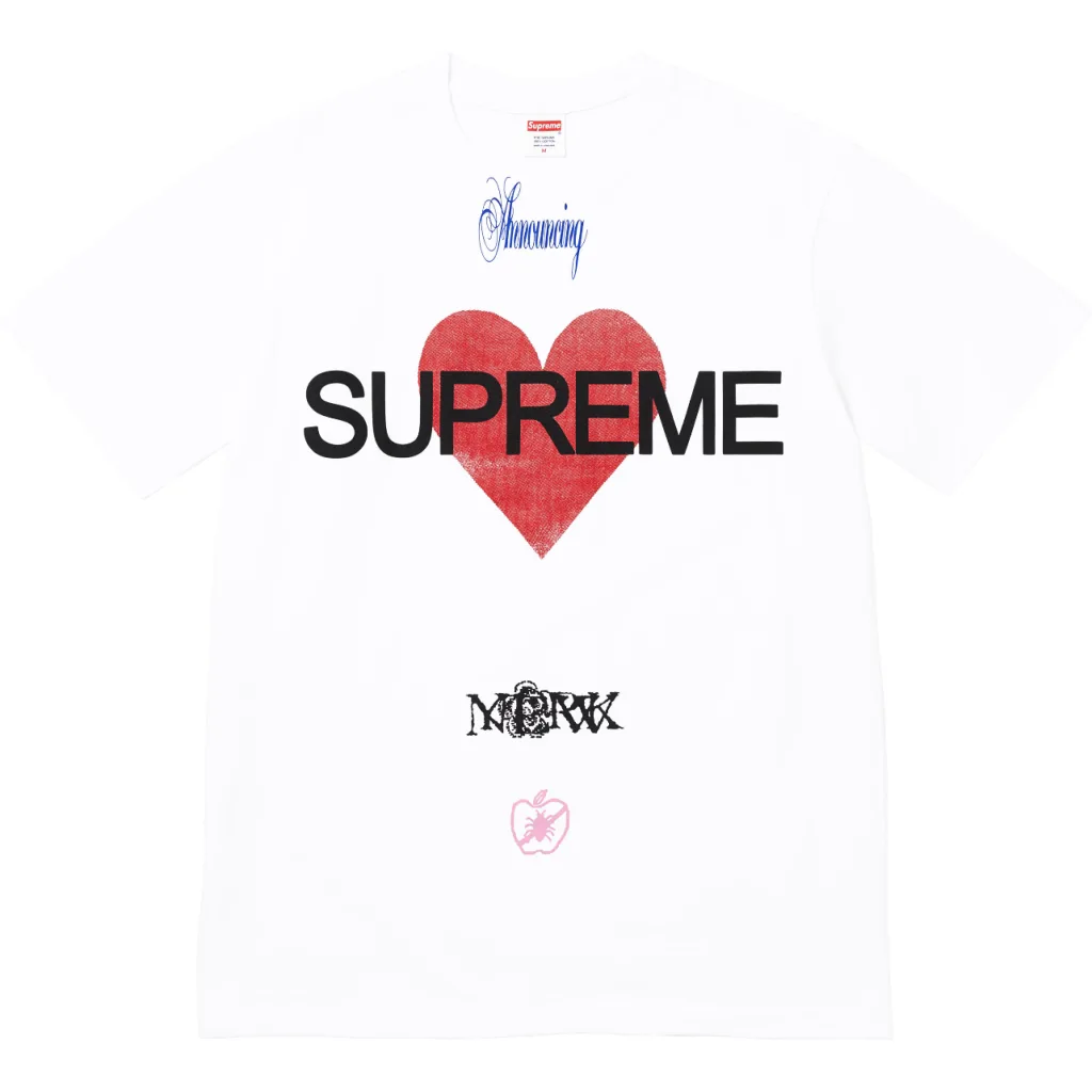 Supreme 25SS Announcing Tee Logo S M L XL