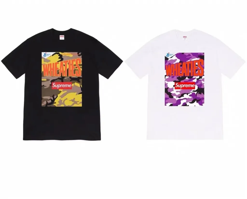 Supreme 21ss Wheaties Tee box logo S M L XL