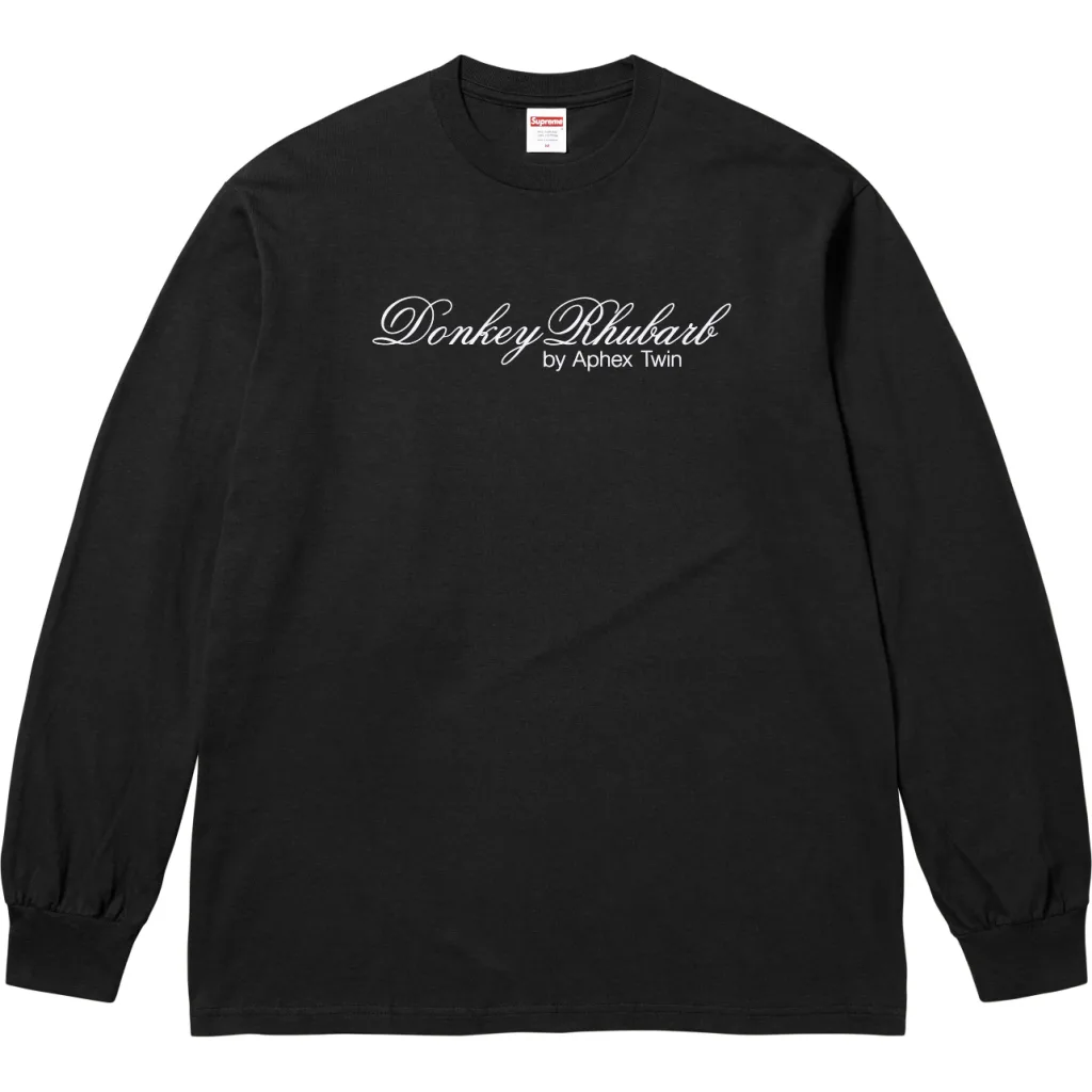 SUPREME 25SS APHEX TWIN DONKEY RHUBARD L/S TEE S M L XL
