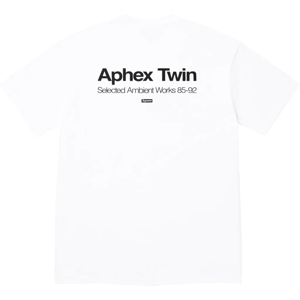 SUPREME 25SS APHEX TWIN AMBIENT WORKS TEE S M L XL