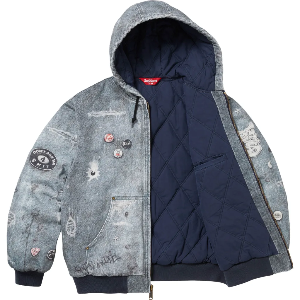 SUPREME 24FW HJR HOODED WORK JACKET S M L XL