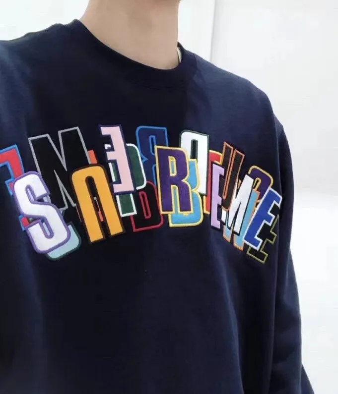 S017#155019570 SS21 Supreme Stacked Crewneck