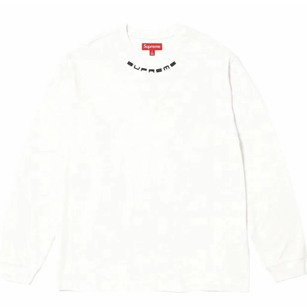 SUPREME COLLAR LOGO TOP TEE S M L XL