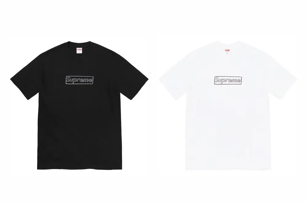 Supreme 21SS KAWS Chalk Logo Tee bogo S M L XL
