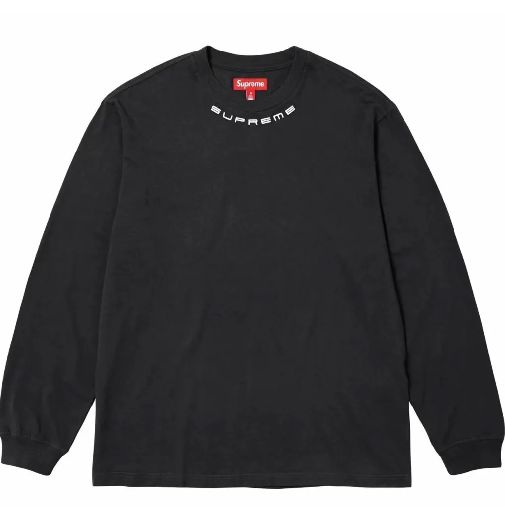 SUPREME COLLAR LOGO TOP TEE S M L XL