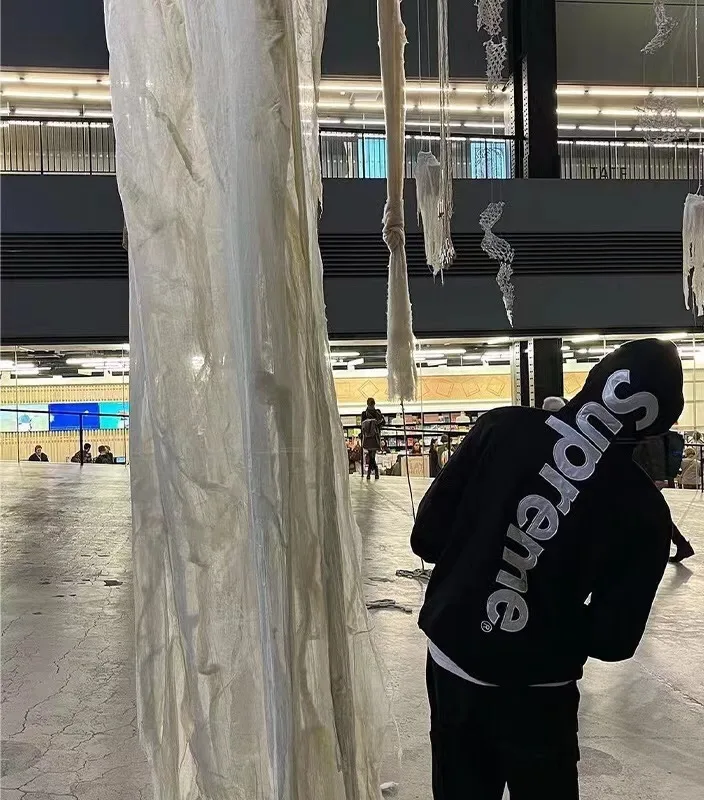 S032#1601902 Supreme 22FW Satin Appliqué Hooded Sweatshirt S M L XL