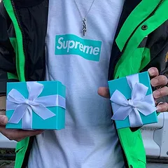 S21 Supreme 21FW Tiffany Co Box Logo Tee S M L XL