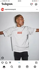 SUPREME 24SS MM6 MAISON MARGIELA BOX LOGO TEE S M L XL
