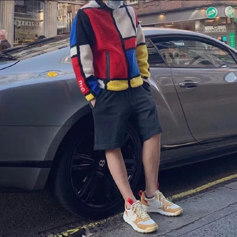 S015#250560290 Supreme 20FW Reversible Colorblocked Fleece Jacket