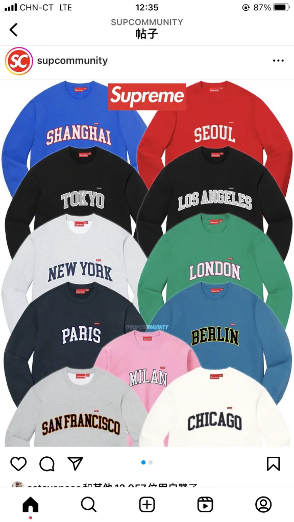 Supreme 24SS Shop Crewneck 4 6 7