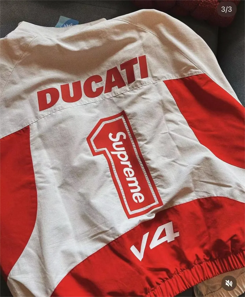 Supreme 24SS Ducati Track Jacket S M L XL