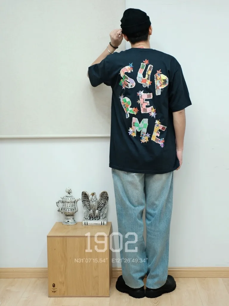 Supreme 24SS Patchwork Tee Logo S M L XL