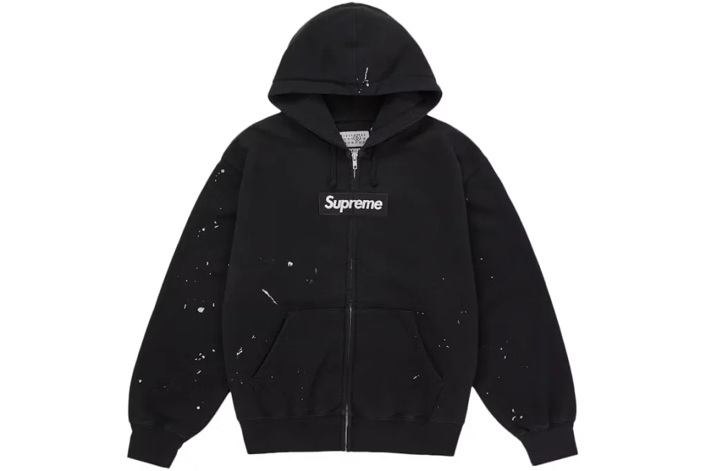 Supreme MM6 Maison Margiela Box Logo Zip Up Hooded Sweatshirt
