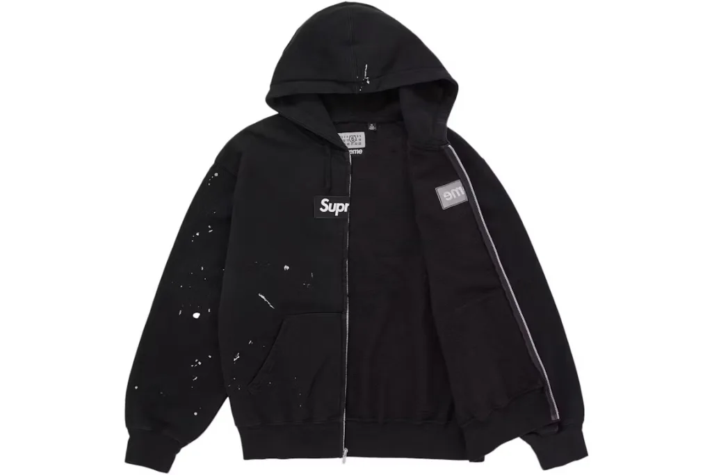 Supreme MM6 Maison Margiela Box Logo Zip Up Hooded Sweatshirt