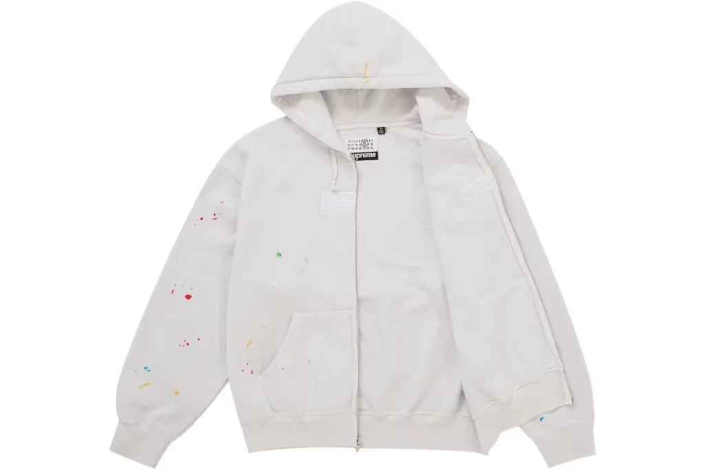 Supreme MM6 Maison Margiela Box Logo Zip Up Hooded Sweatshirt