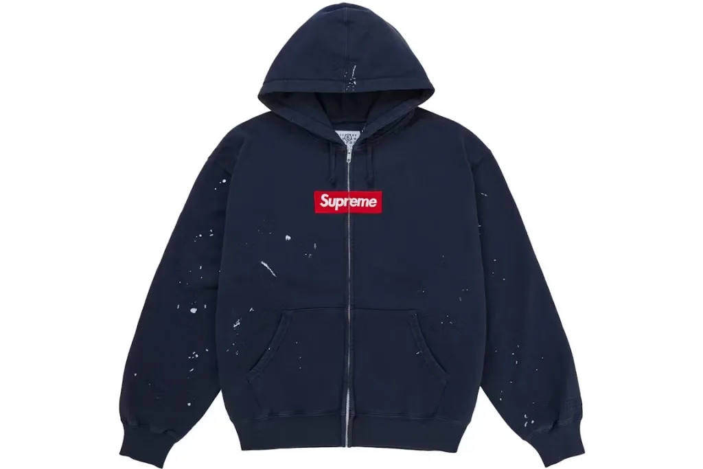 Supreme MM6 Maison Margiela Box Logo Zip Up Hooded Sweatshirt